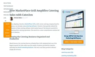 Preview of the MarketPlace Catering Case Study