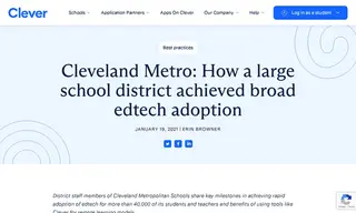 Preview of the Cleveland Metropolitan Schools Case Study