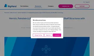 Preview of the Herrick Feinstein LLP Case Study