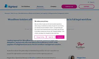 Preview of the Woodfines Solicitors Case Study