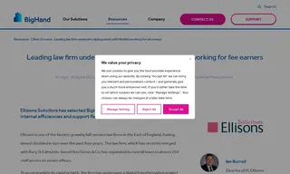 Preview of the Ellisons Solicitors Case Study
