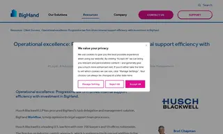 Preview of the Husch Blackwell LLP Case Study