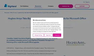 Preview of the Hughes Amys LLP Case Study