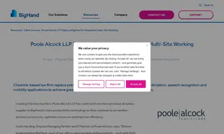 Preview of the Poole Alcock LLP Case Study
