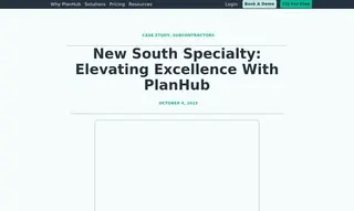 Preview of the New South Specialty Case Study