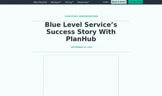 Preview of the Blue Level Service LLC Case Study