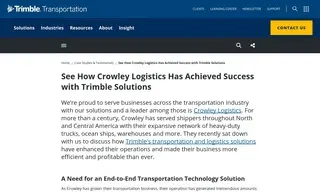 Preview of the Crowley Logistics Case Study