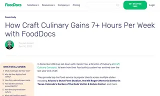 Preview of the Craft Culinary Case Study