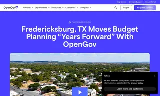 Preview of the City of Fredericksburg, TX Case Study
