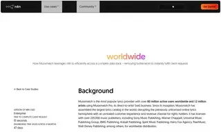 Preview of the Musixmatch Case Study