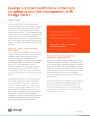 Preview of the Envista Federal Credit Union Case Study