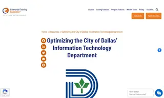 Preview of the City of Dallas Case Study