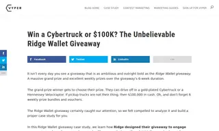 Preview of the Ridge Wallet Giveaway Case Study