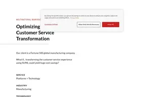 Preview of the Fortune 500 Global Manufacturing Company Case Study