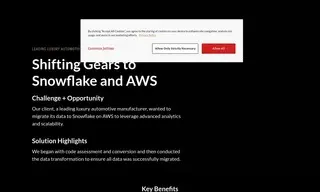 Preview of the Leading Luxury Automotive Manufacturer Case Study