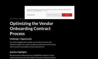 Preview of the Multinational Financial Services Company Case Study