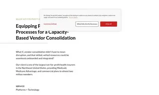 Preview of the Major Not-For-Profit Health Insurer Case Study