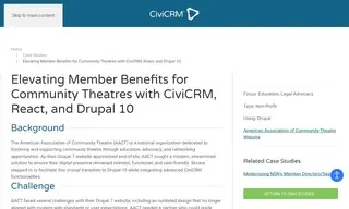 Preview of the American Association of Community Theatre Case Study