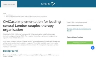 Preview of the TCCR Case Study