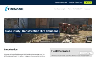 Preview of the Construction Hire Solutions Case Study