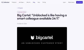 Preview of the Big Cartel Case Study