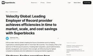 Preview of the Pebl Velocity Global Case Study