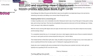 Preview of the C Restaurant Case Study