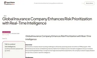 Preview of the Global Insurance Company Case Study
