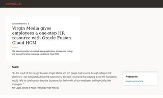 Preview of the Virgin Media Case Study
