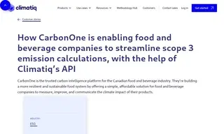 Preview of the CarbonOne Case Study