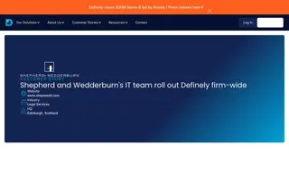 Preview of the Shepherd and Wedderburn Case Study