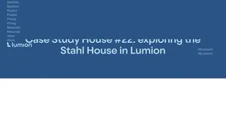 Preview of the Stahl House Case Study