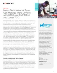 Preview of the Metro Tech Case Study