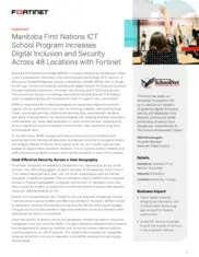 Preview of the Manitoba First Nations SchoolNet Case Study