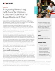 Preview of the Large Restaurant Chain Case Study