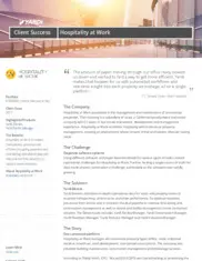 Preview of the Hospitality at Work Case Study