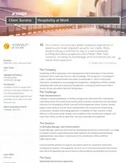 Preview of the Hospitality at Work Case Study