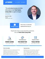 Preview of the Brightwater Senior Living Case Study