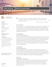 Preview of the Walton Communities Case Study