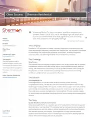 Preview of the Sherman Residential Case Study