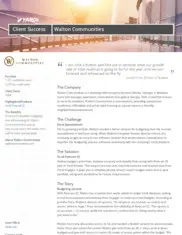 Preview of the Walton Communities Case Study