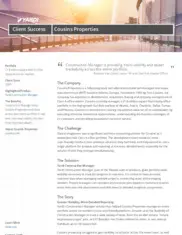 Preview of the Cousins Properties Inc. Case Study