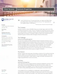 Preview of the Denholtz Properties Case Study