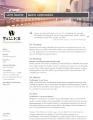 Preview of the Wallick Communities Case Study
