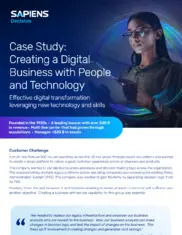 Preview of the Fortune 500 Insurer Company Case Study