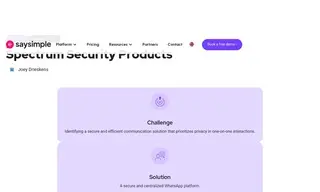Preview of the Spectrum Security Products Case Study