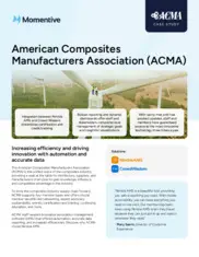 Preview of the American Composites Manufacturers Association Case Study