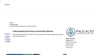 Preview of the Palo Alto Unified School District Case Study