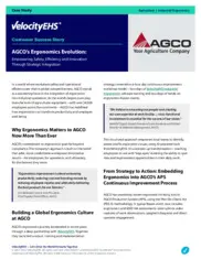 Preview of the AGCO Case Study