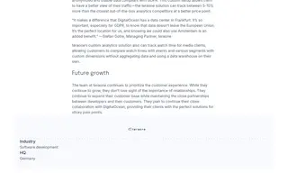 Preview of the teraone Case Study